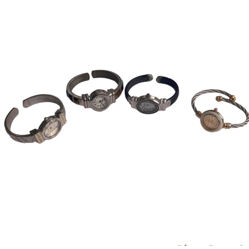 Lot of 4 Fashion Watches Need New Batteries or for Parts